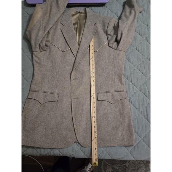 Vintage Pioneer Wear Blazer Jacket Mens Large Western Suede Elbow Patch USA 90s - Picture 1 of 14